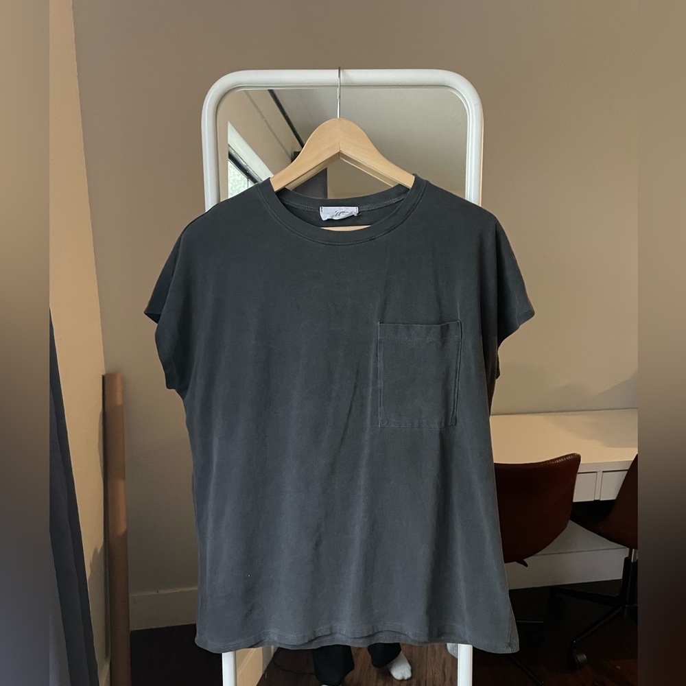 Carly Jean Los Angeles T-Shirt w/ Pocket, Size Medium